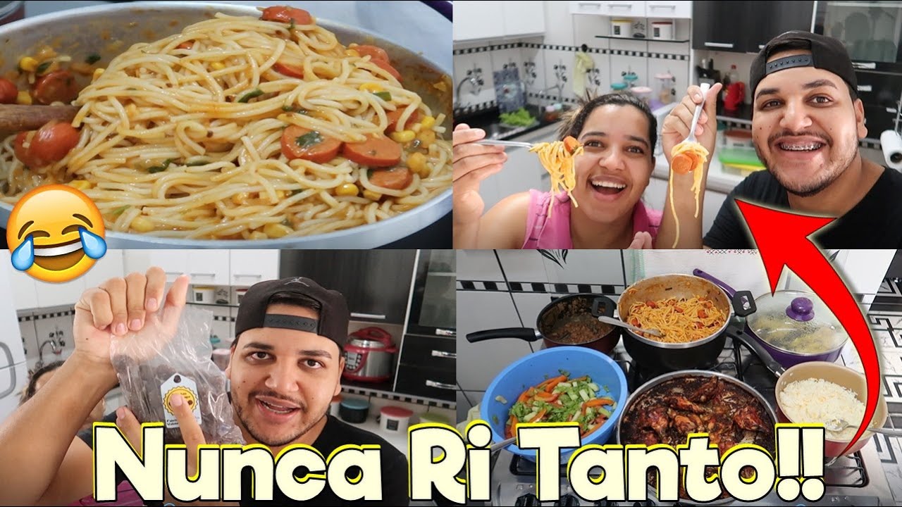 O MACARRÃO COM SALSICHA Mais ENGRAÇADO QUE JÁ FIZ!!🙈 + TEVE ATÉ BASTIDORES DA GRAVAÇÃO😂🤣