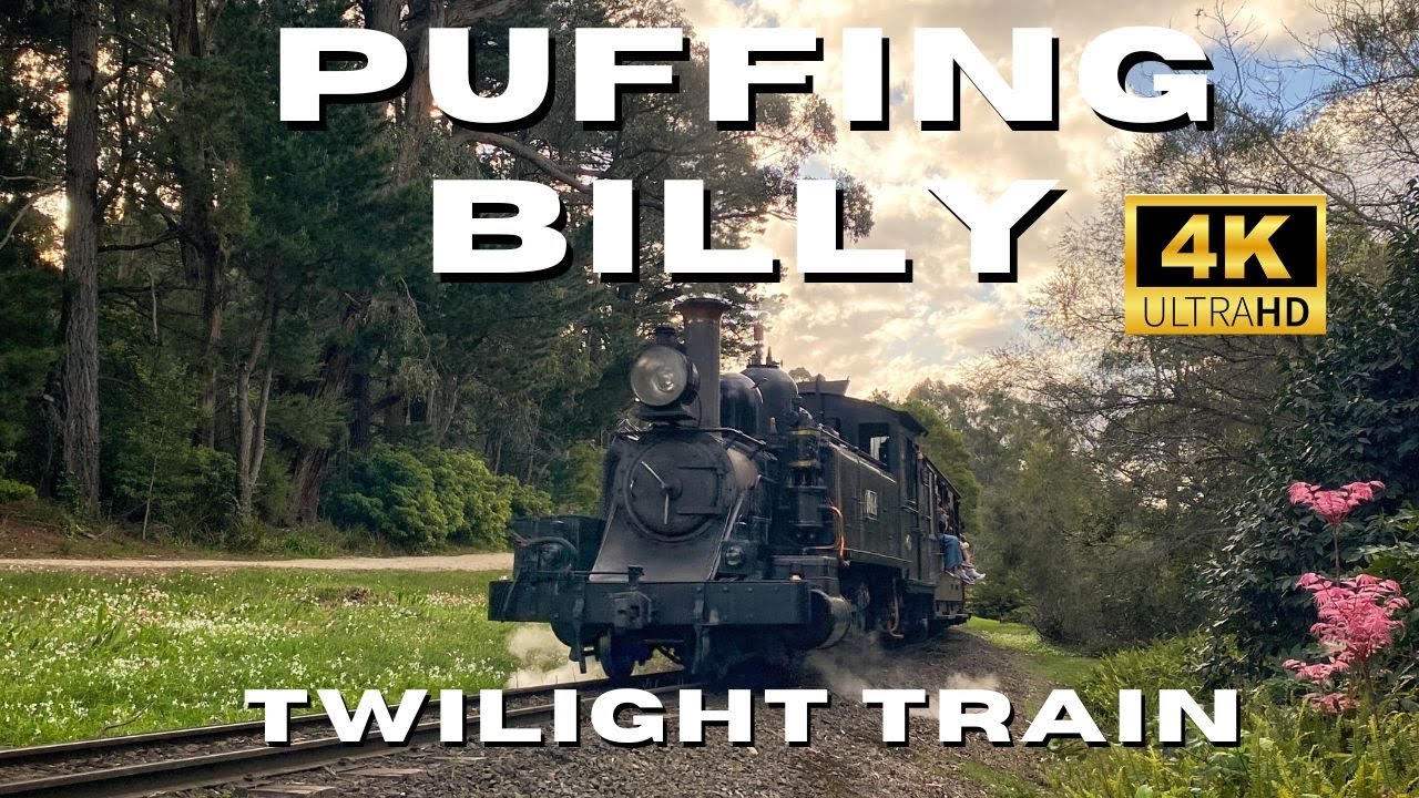 Puffing Billy Railway's Twilight Train! 4K 14A 9/10/2025