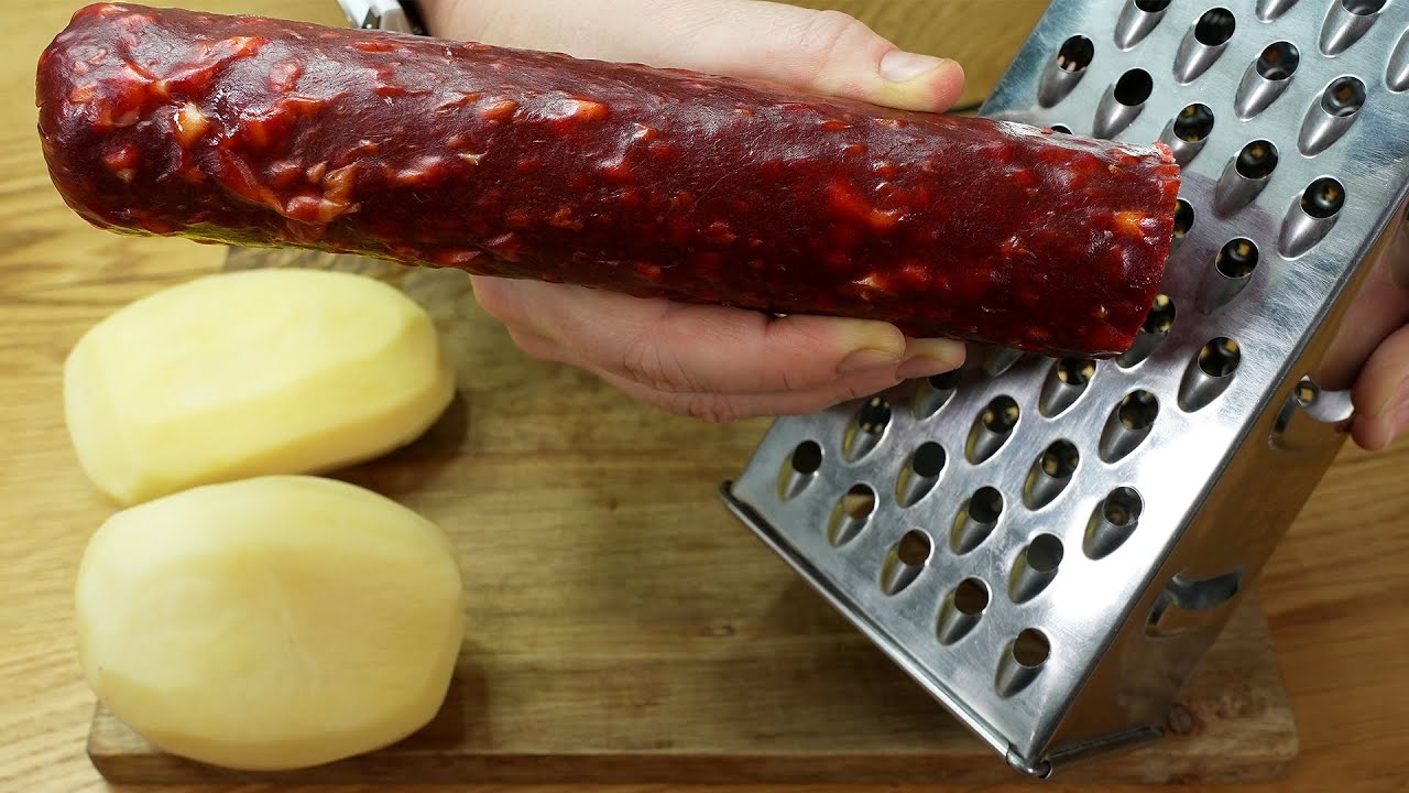Если у вас дома есть картошка и колбаса. Он такой вкусный, что готовлю его каждый день❗ АСМР