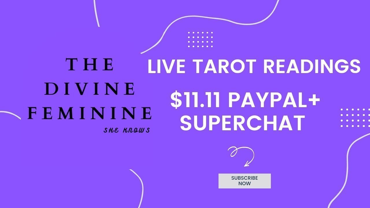 $11.11 PayPal Live Tarot Session  💜 Check Description 💜 S-793