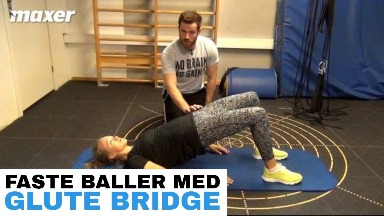 Maxer.dk: Glute bridge - L&aelig;r teknikken i b&aelig;kkenl&oslash;ft og tr&aelig;n dine balder p&aring; en god m&aring;de