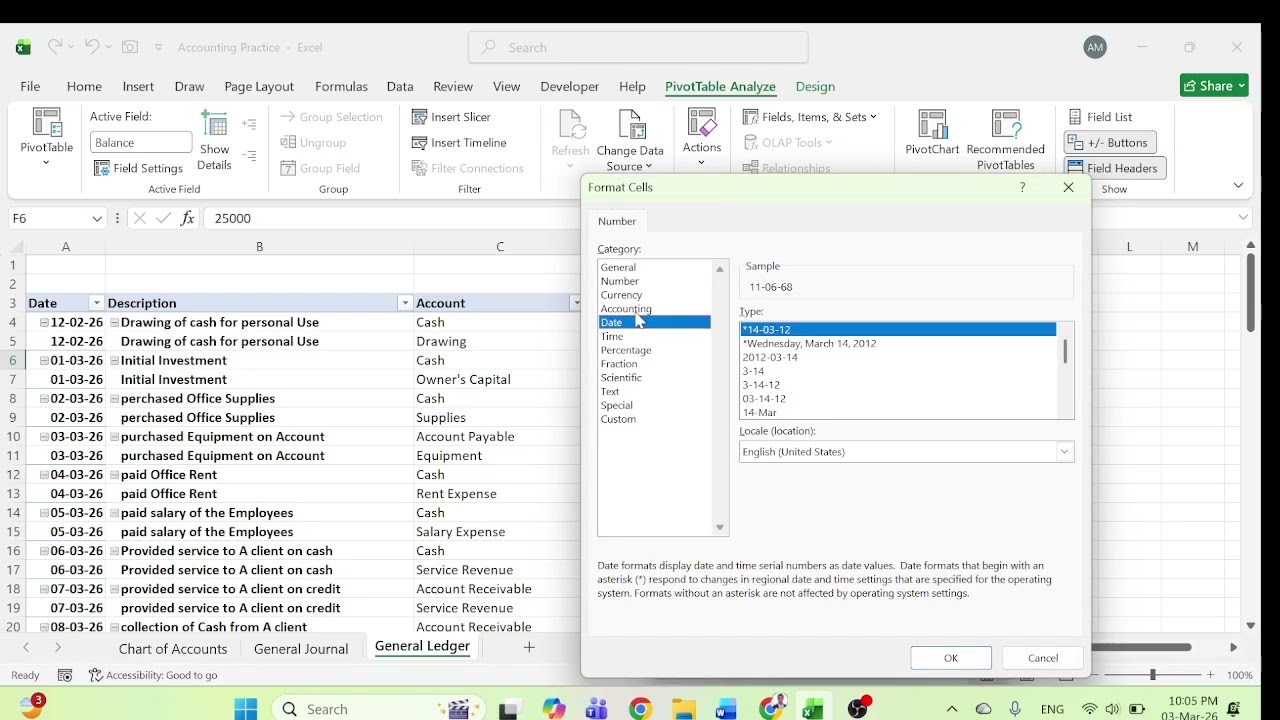 General Ledger In Excel
