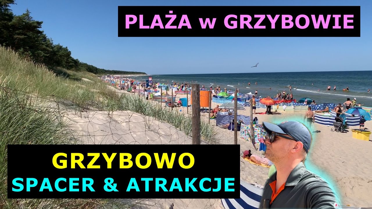 Grzybowo Beach and Grzybowo 2023 Walk around the city ul. Seaside and Attractions