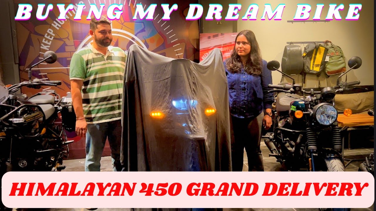 Taking Delivery of Himalayan 450 🏍️|| Royal Enfield || Hanle Black|| My First Vlog 