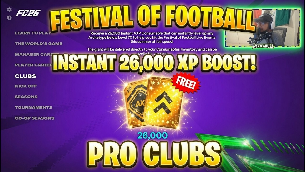 INSTANT 26,000 XP BOOST in EA FC 26 Pro Clubs!⚡️(Fastest Level Up Ever)
