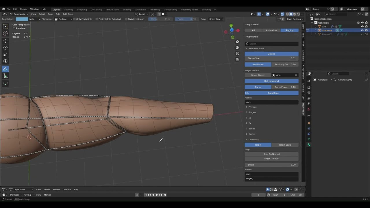 Curvenet Animation Controls For #blender