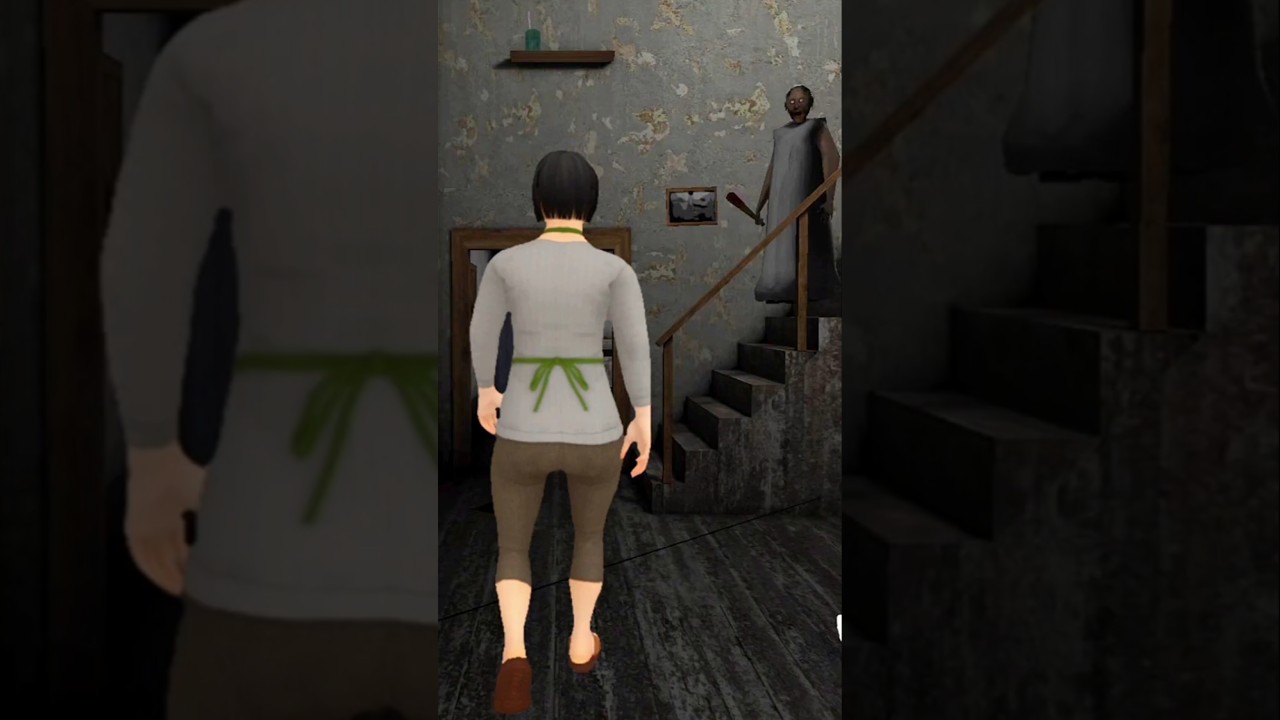 Играю за маму из мультфильма &laquo;Школьник-беглец в доме бабушки&raquo;! #шорты #мама #бабушка #школьник-бе...