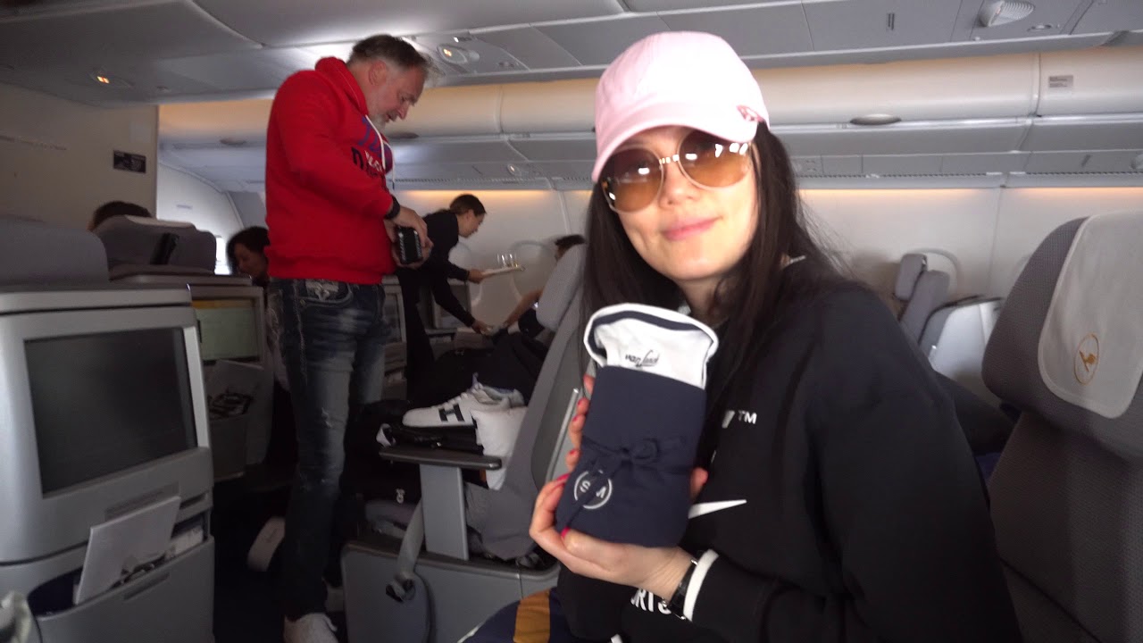 LUFTHANSA BUSINESS CLASS LAX TO MUNICH ルフトハンザビジネスクラス / LUFTHANSA商务舱