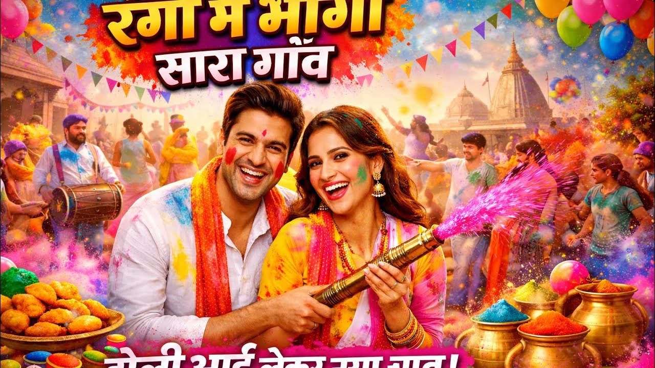 रंगों में भीगा सारा गाँव | होली आई लेकर नया चाव | Holi Special Song 2026