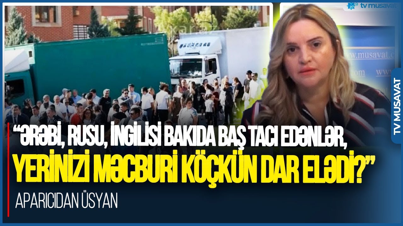 “Ərəbi, rusu, ingilisi Bakıda baş tacı edənlər, yerinizi məcburi köçkün DAR ELƏDİ?” Aparıcıdan ÜSYAN
