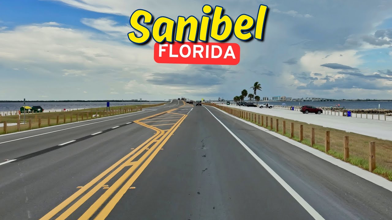Driving Through Sanibel Island Florida