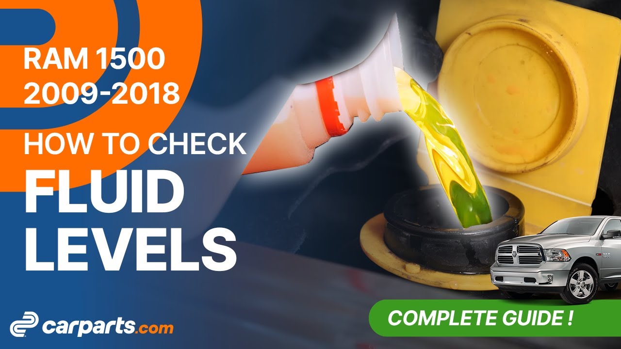 How to Check the Fluid levels 2009-2018 3.6 Dodge RAM 1500 🛢