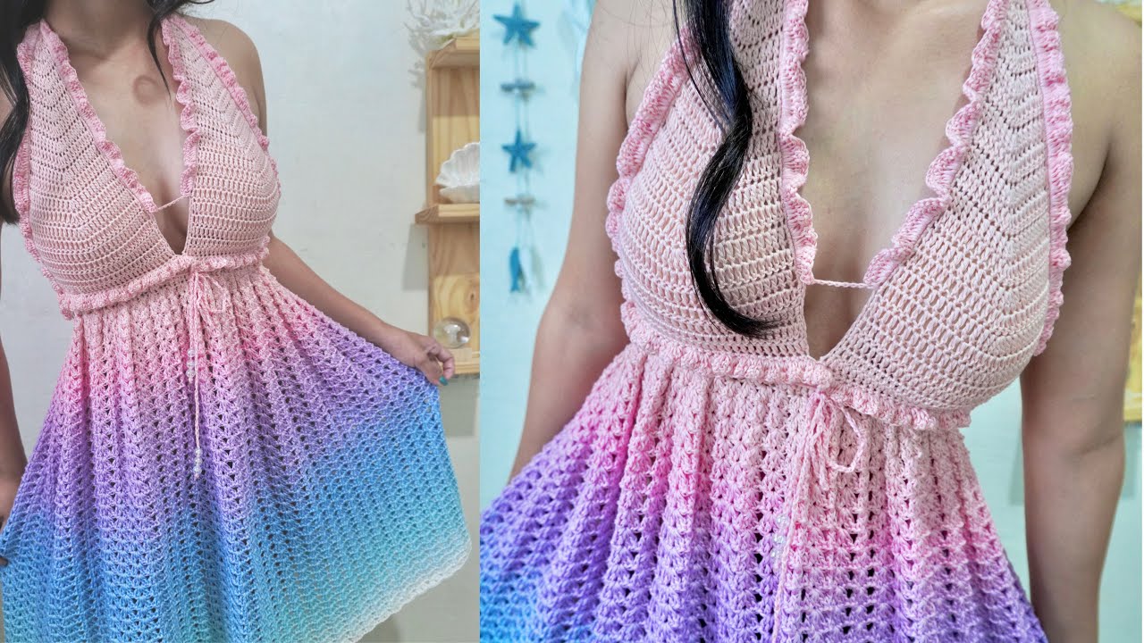 SALACIA CROCHET TOP DRESS TUTORIAL l for all sizes