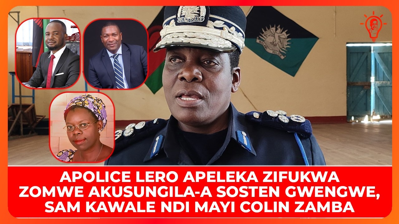 Apolisi awulula milandu yomwe apalamula a Sosten Gwengwe,  Sam Kawale ndi Mai Colin Zamba