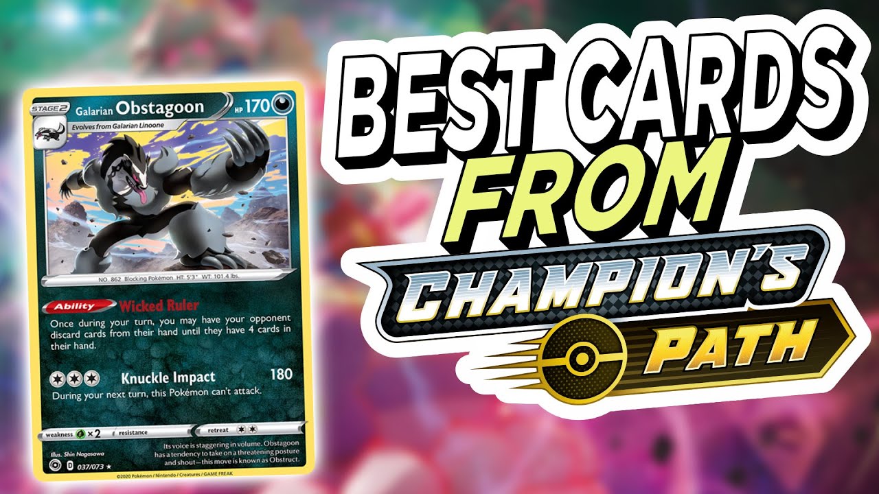 TOP 5 CARDS FROM CHAMPION'S PATH | NEW SET | POKEMON TCG