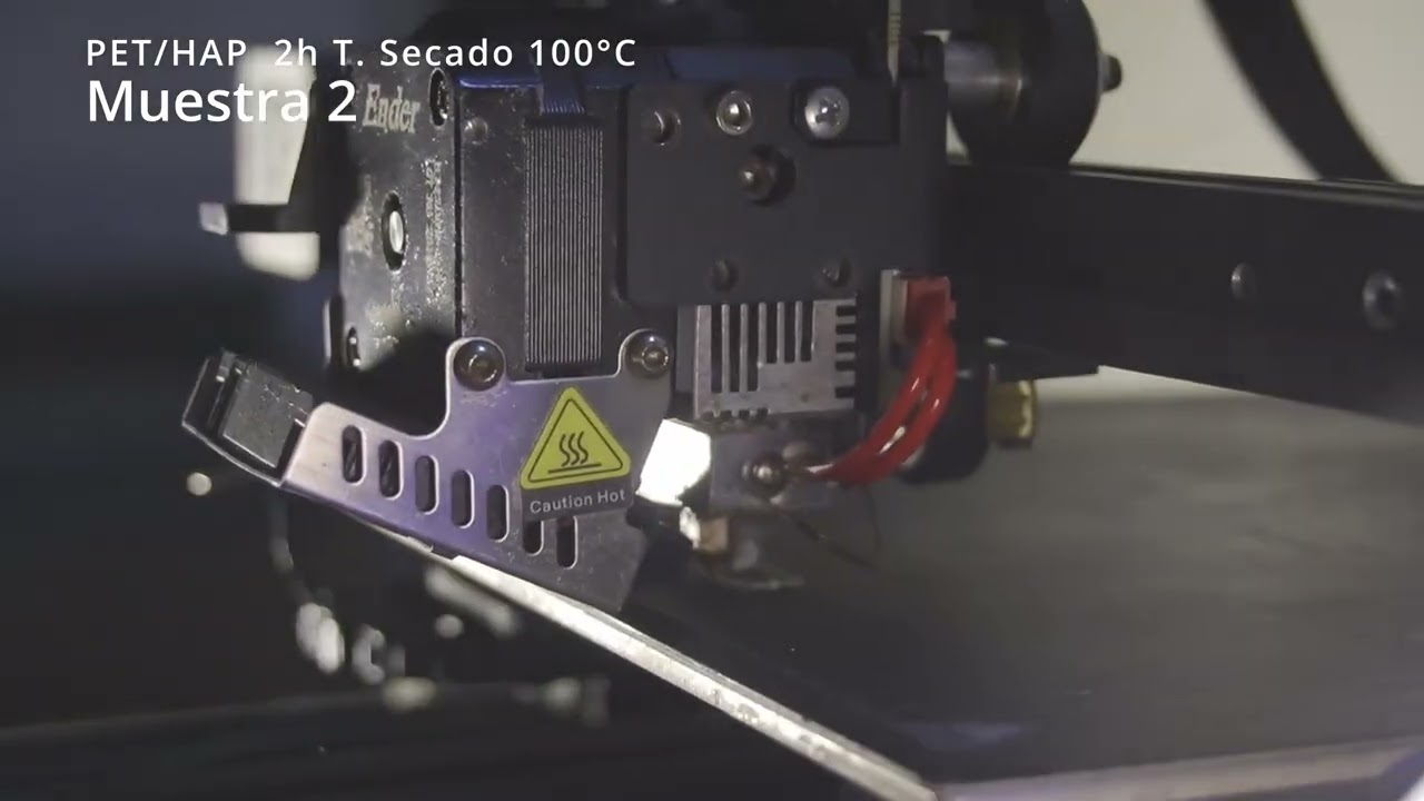 Muestras PET Reciclado reforzado