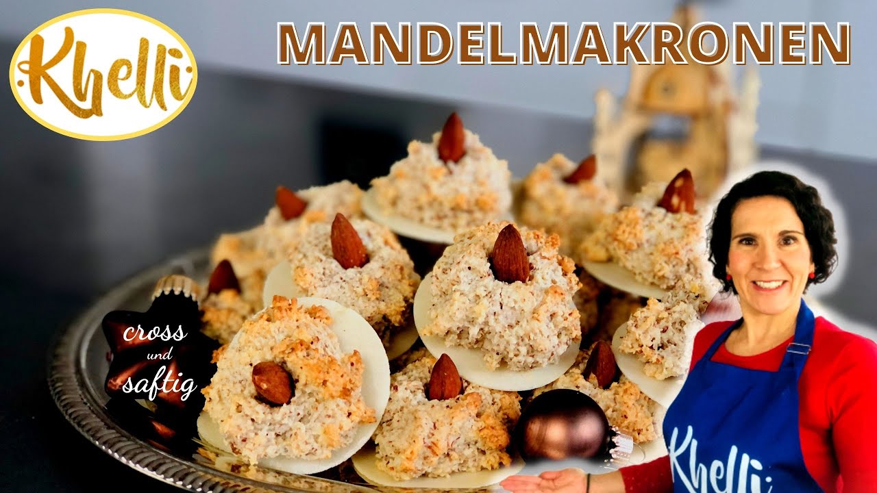 Mandelmakronen/ Nussmakronen/außen cross innen saftig/Weihnachtsplätzchen/einfach und schnell