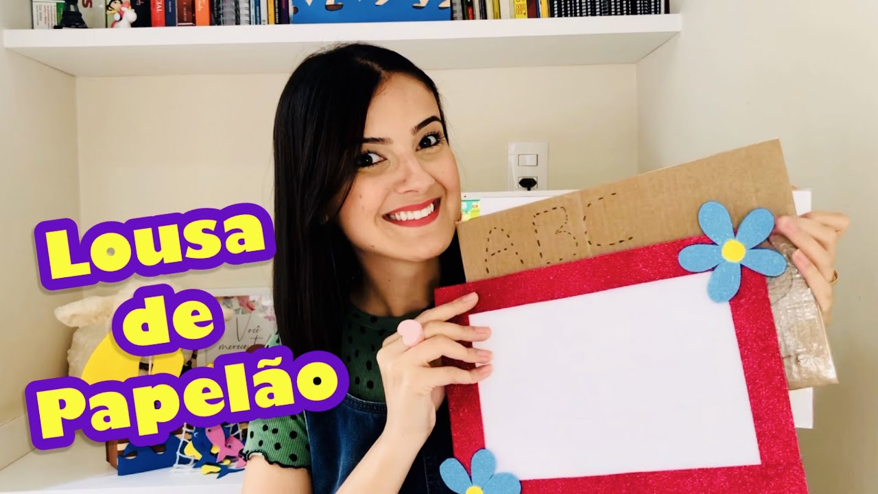 Lousa de papelão I Como fazer um quadro branco usando fita adesiva e papelão