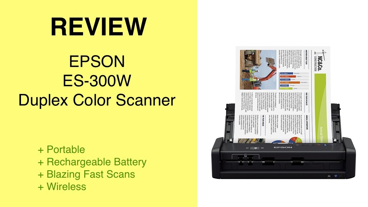 Review Epson ES-300W duplex color scanner