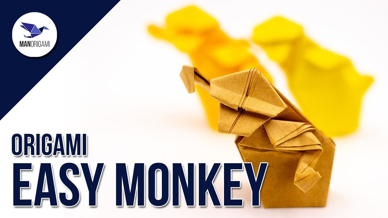 How to make a paper monkey 🐒 - Origami Tutorial