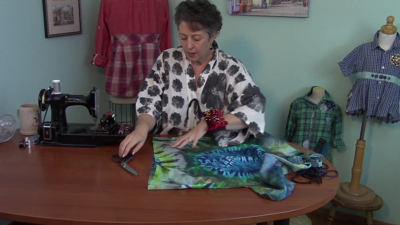 Make t-shirt ties to use for garment closures! Super easy.  Learn the few simple steps