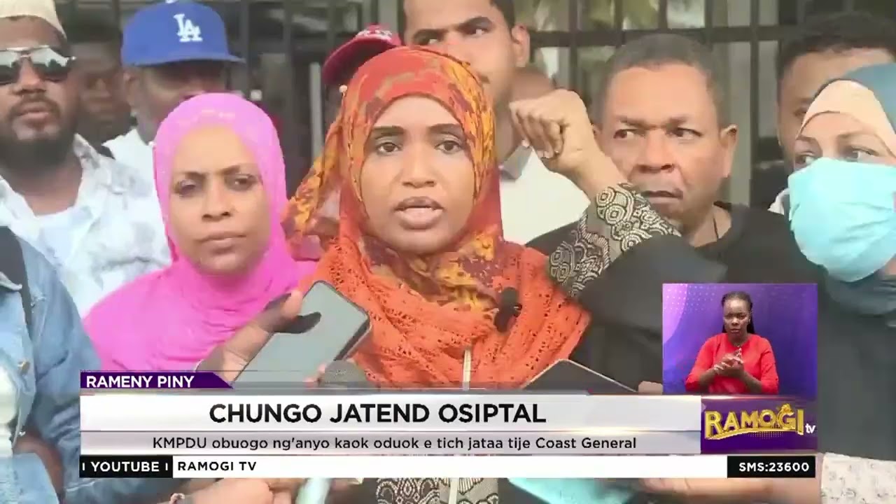 Jopiny onyiso mor ka KMPDU obuogo dhie ng'anyo tok riembi jatend osiptal ma Coast General
