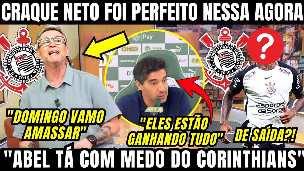 NETO COMENTA DECLARAÇÃO DE ABEL FERREIRA SOBRE OS TÍTULOS DO CORINTHIANS E MANDA RECADO PRA TÉCNICO 