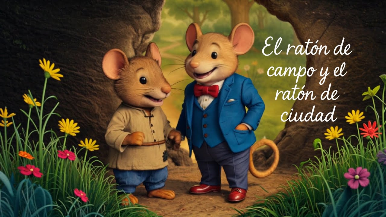 Cuento con valores, el ratón de campo y el ratón de ciudad