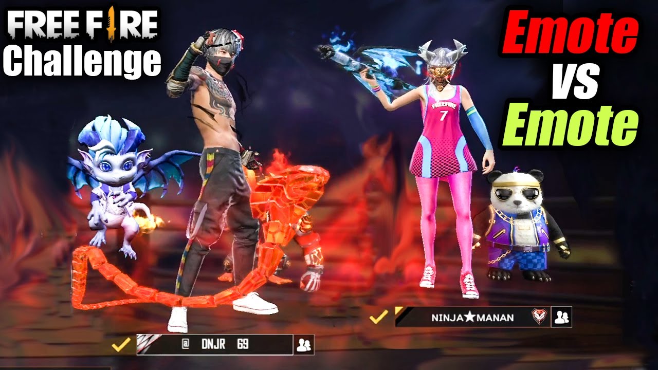 EMOTE COLLECTION CHALLENGE \\ RARE LEGENDARY EMOTE IN FREE FIRE - garena free fire