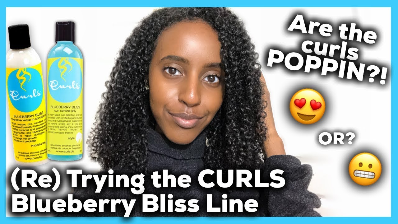 (Re) Trying the CURLS Blueberry Bliss Jelly and Leave-In | WASH N GO Routine | Lydia Tefera