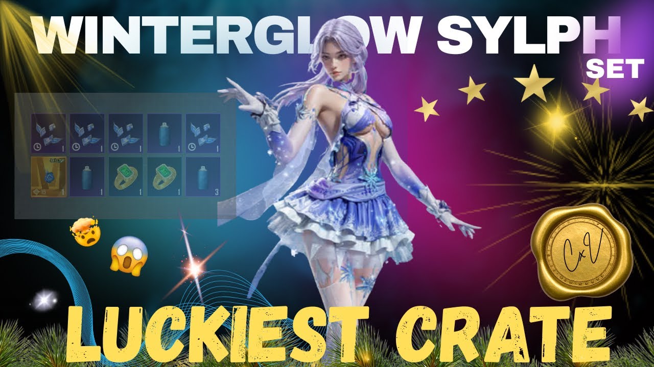Luckily Got The Brand New ULTIMATE Gilt- The ‘WINTERGLOW SYLPH’ Set. LUCKIEST CRATE OPENING •BGMI•