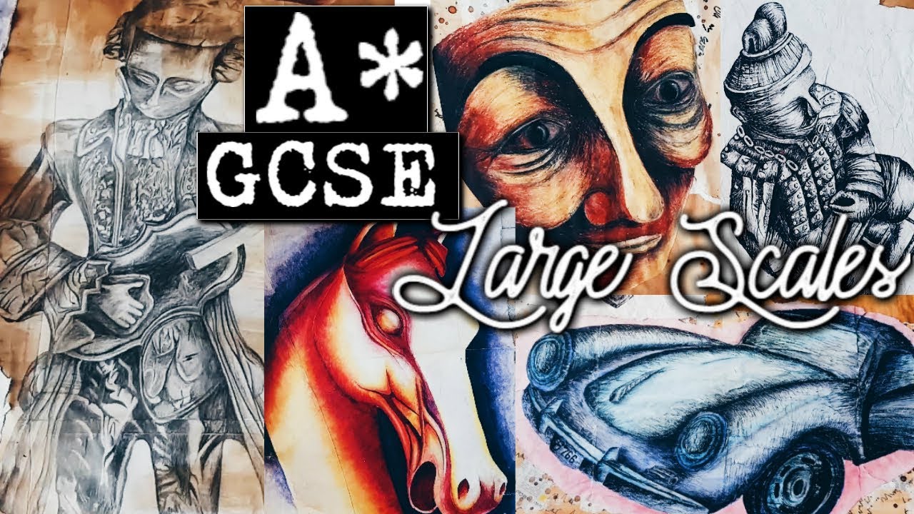 A* GCSE Art Large Scales // (FULL MARKS!) Yr 11 Exam