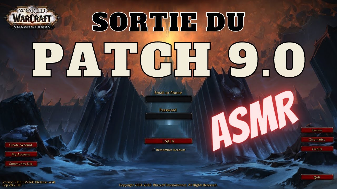 🎧ASMR World of Warcraft🔮[SORTIE DU PATCH 9.0] Français/French
