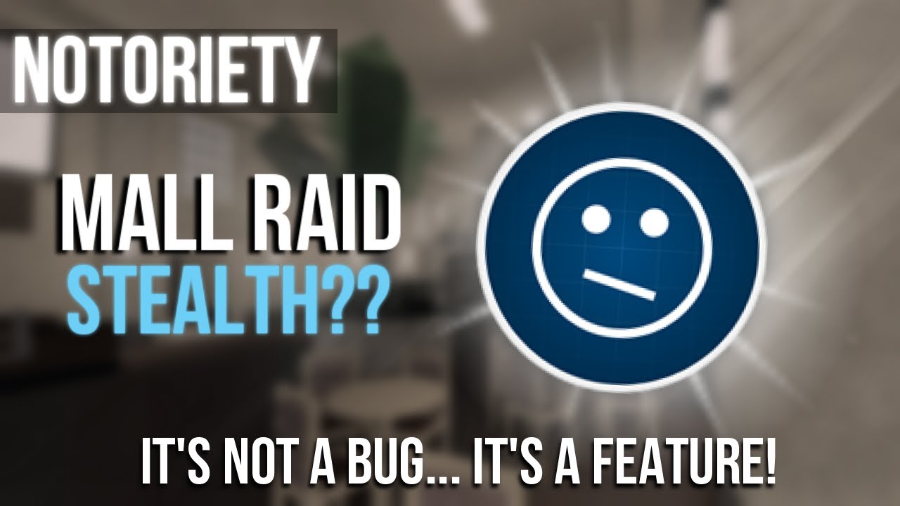 Mall Raid | Stealth..? | Notoriety [ROBLOX]