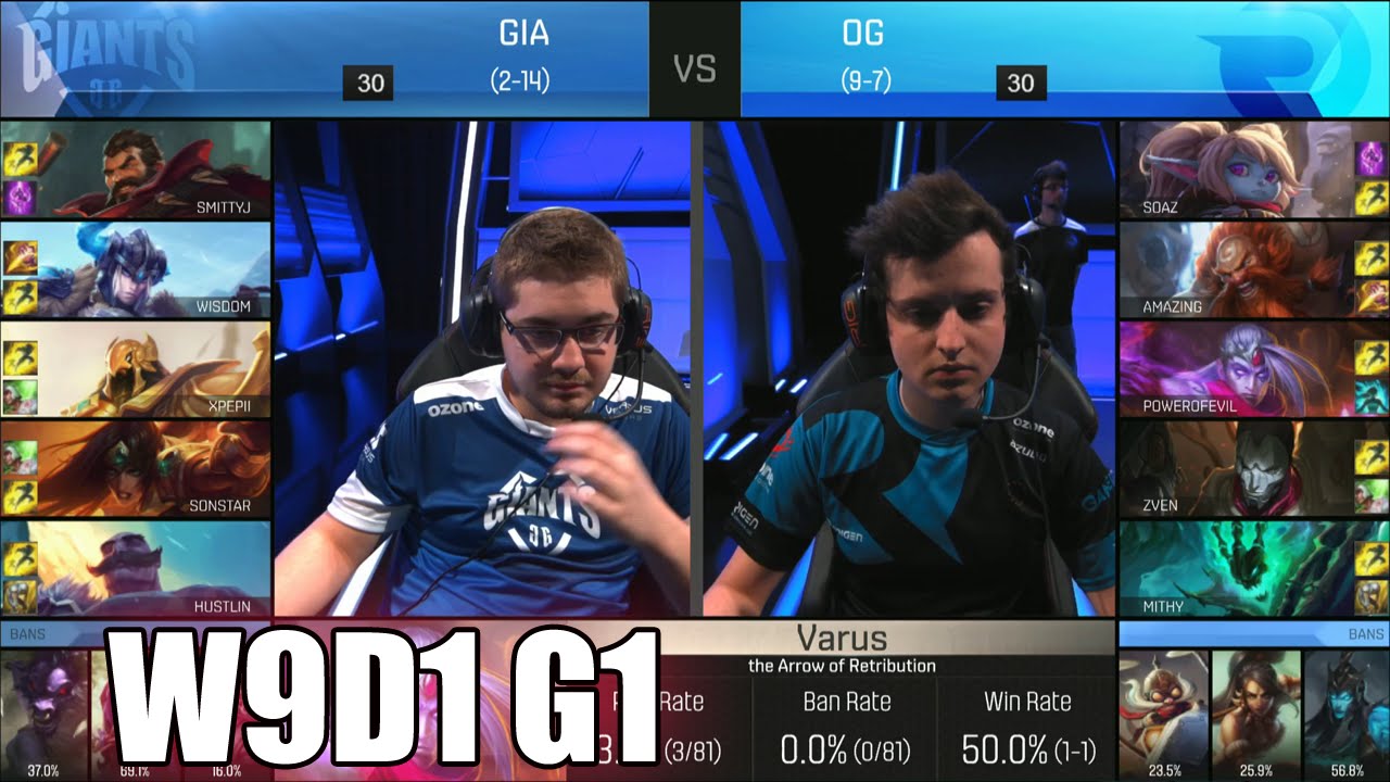 GIANTS vs Origen | Week 9 Day 1 S6 EU LCS Spring 2016 | GIA vs OG G2 W9D1 1080p