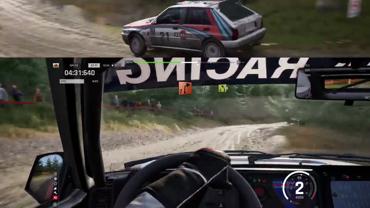 Assetto Corsa Rally 4WD Traction Challenges Delta Integrale Gravel - Afon Biga - Cwmbga