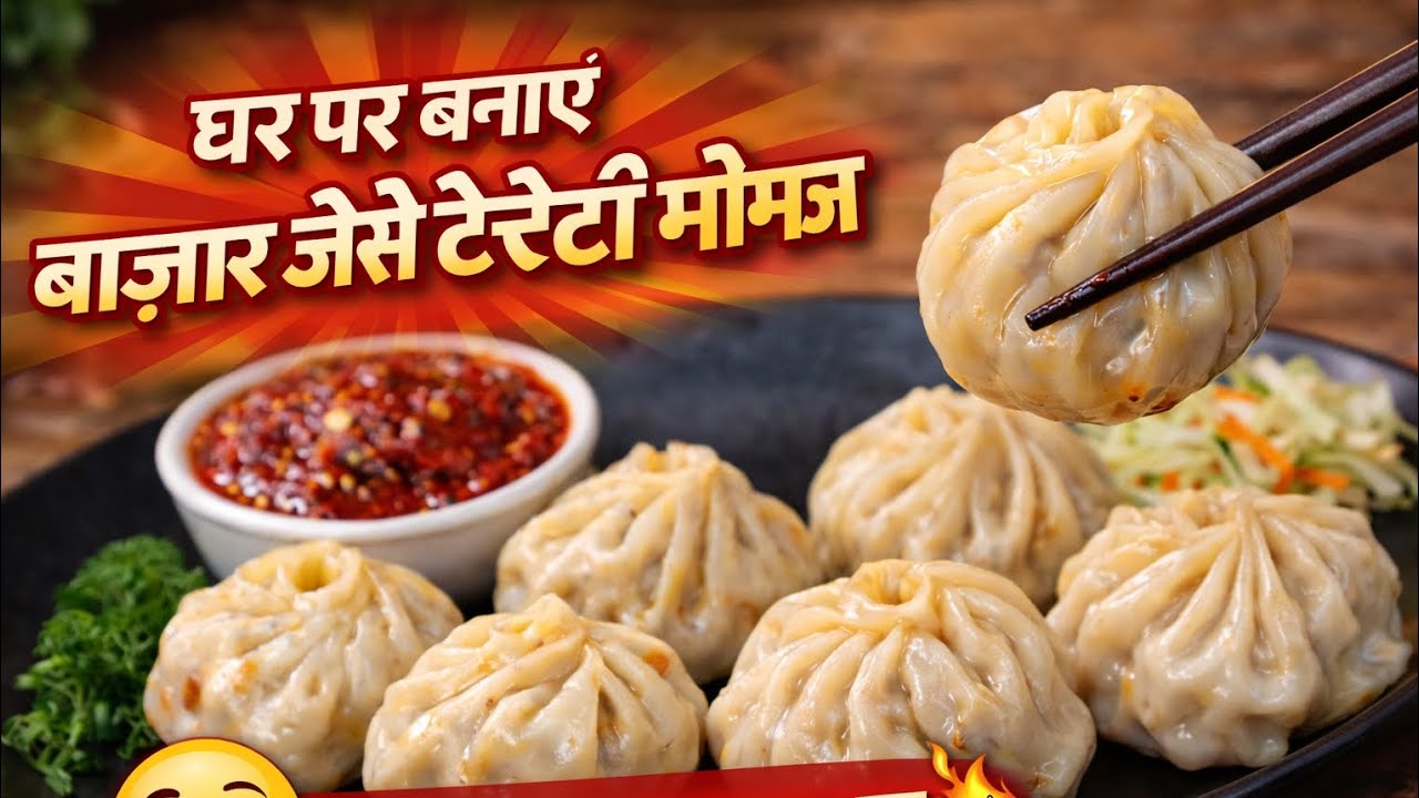 बाज़ार जैसे मोमोज अब घर पर | Soft & Juicy Momos Recipe 🔥