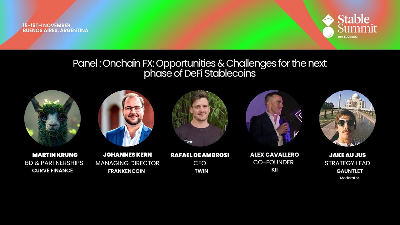 Onchain FX: Opportunities & Challenges for the next phase of DeFi Stablecoins - Panel