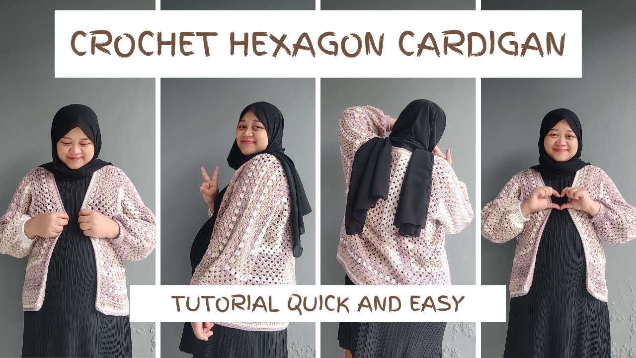 Crochet Hexagon Cardigan Tutorial || Hilma Crochet