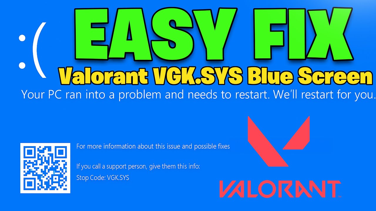 How To Fix Valorant VGK.SYS Blue Screen Error - NEW 2026🎮🔥