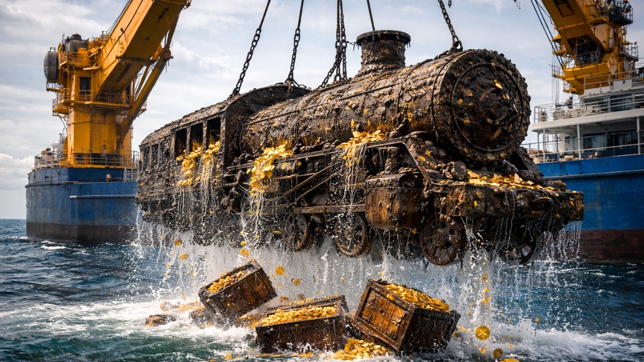 We Salvaged a Sunken Gold Train from the Deep Sea | Real Ocean Treasure Recovery