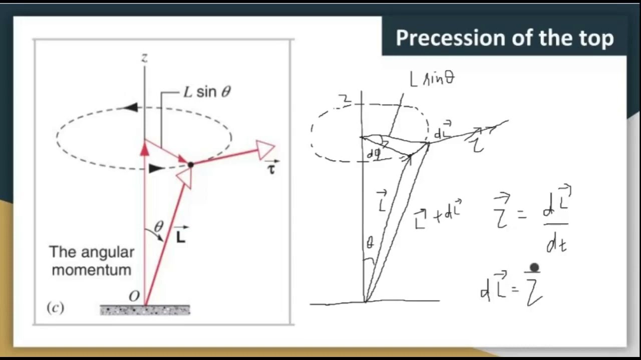 Precession of a spinning top