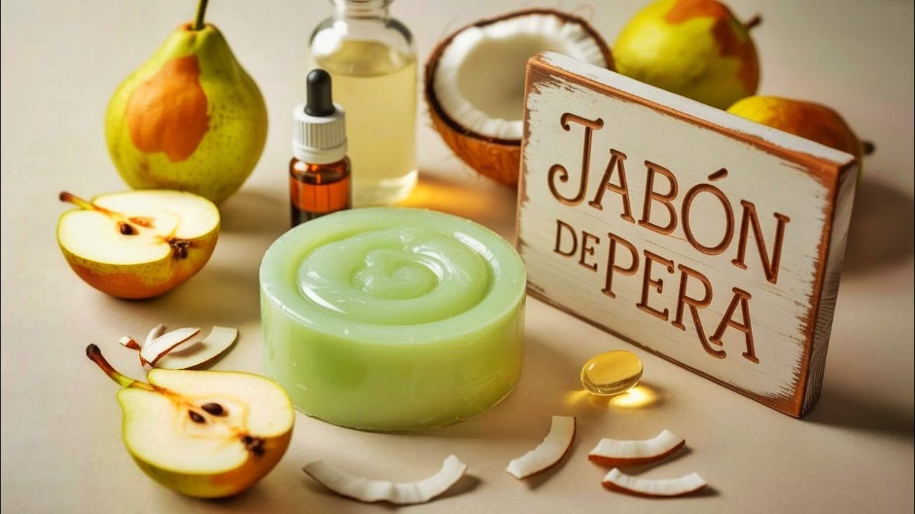 JAB&Oacute;N de PERA CASERO 🍐 #88/100✨