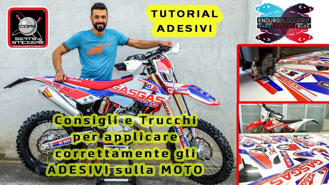 TUTORIAL ADESIVI MOTO | Vlog Enduroblogger