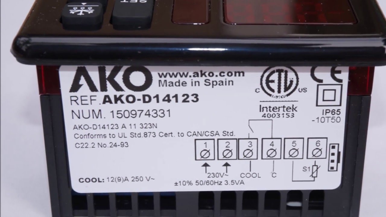 Commercial Refrigerator Thermostat, AKO Digital Thermostat for Refrigerator and Coolers on AMAZON