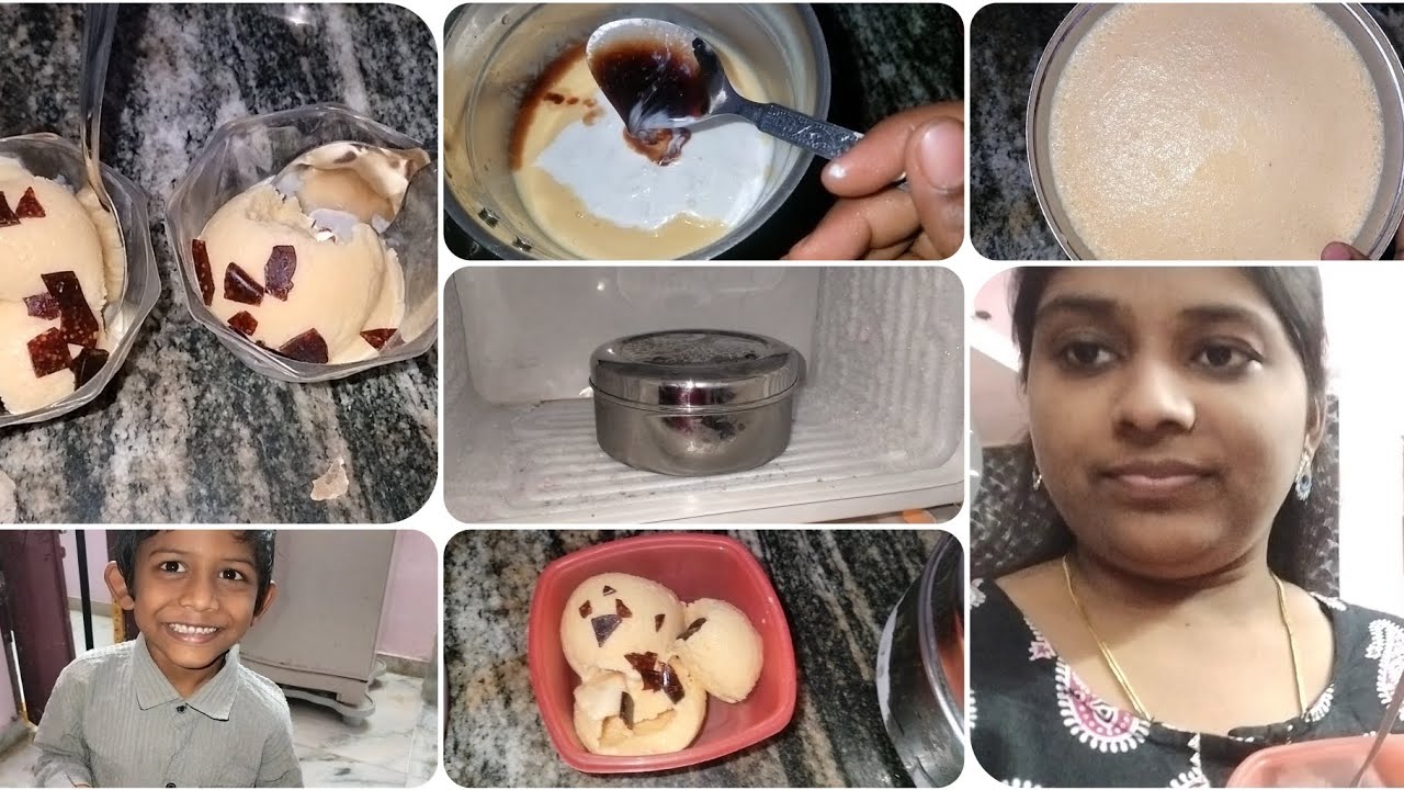 # ఇంట్లో నే చాలా సింపుల్ గా// cream custard ice cream 🍨🍦 chedama ma 