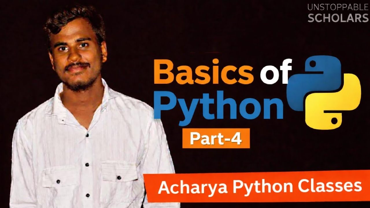 Basics of Python Part-4 for Who are Interested to Learn Python Programming With Real Life Examples 😊