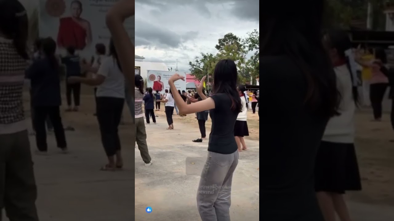 ซ้อมรำตอนเย็น ร่วมรำถวายงานบุญกฐิน