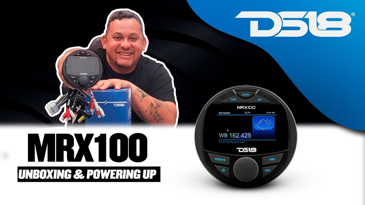 DS18 MRX100 (Unboxing/PoweringUp) Marine Head Unit