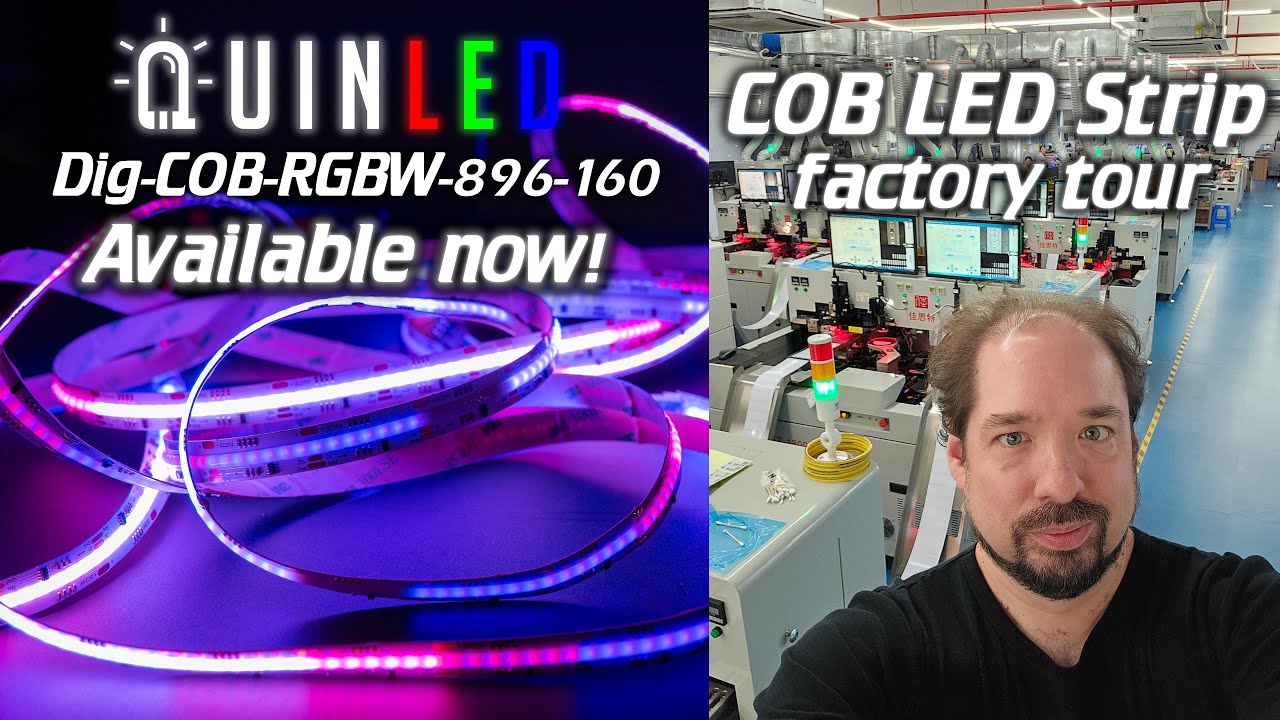 💡QuinLED💡Custom strip and COB LED strip factory tour!